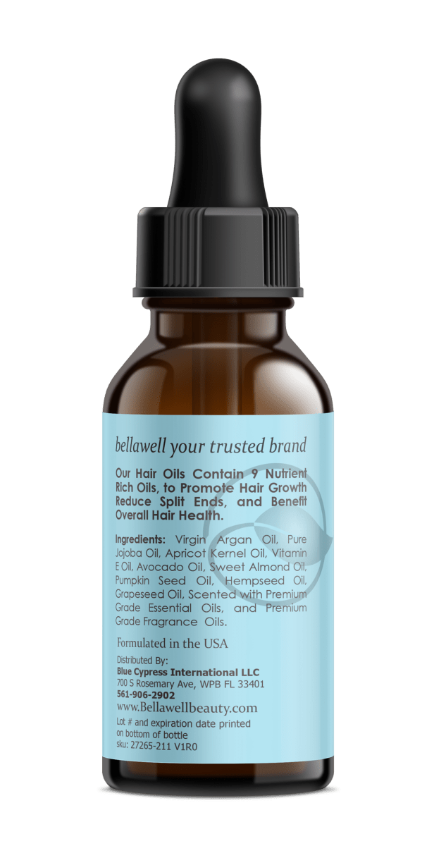 Bellawell Hair Growth Oil – Argan & 9 Essential Oils Blend