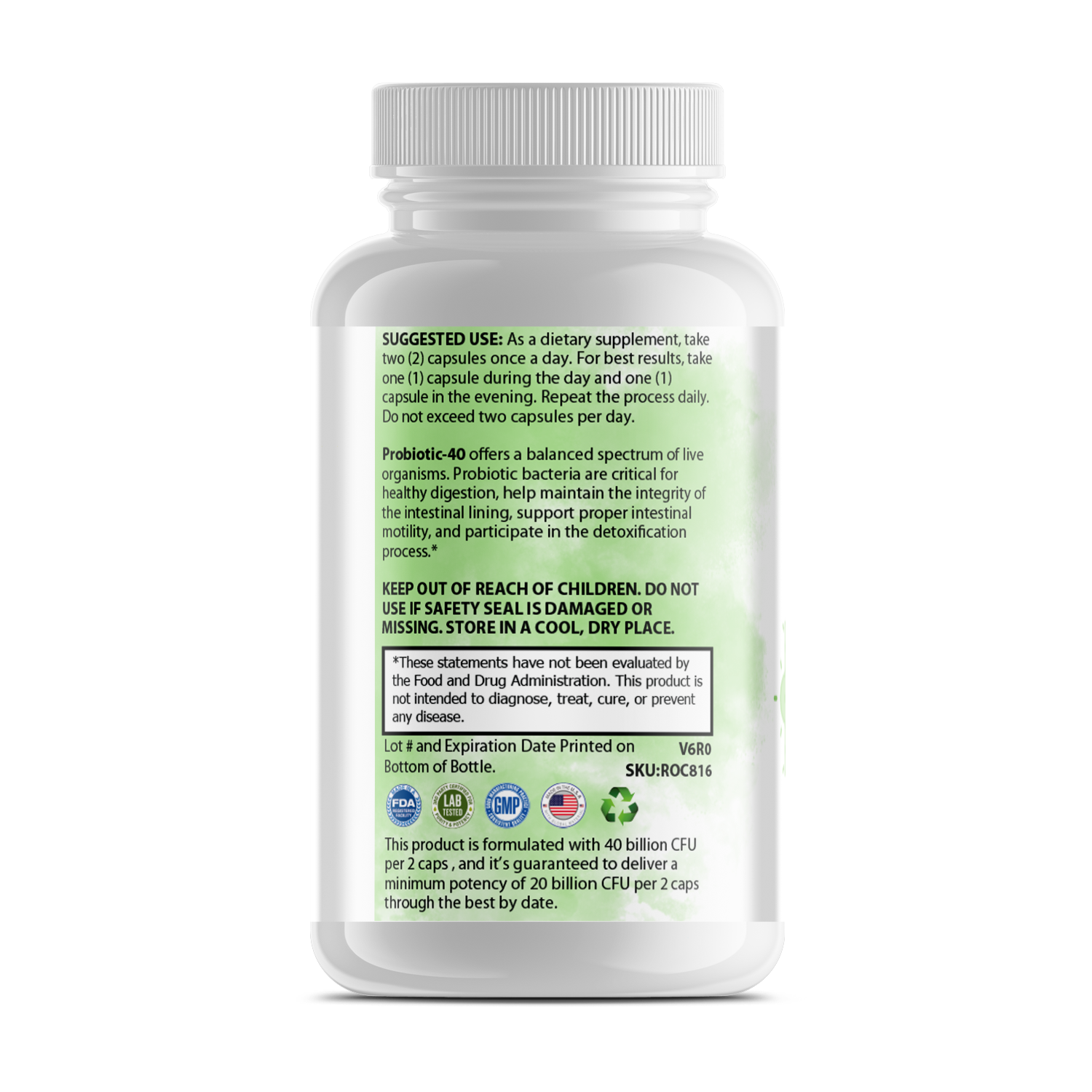 Pure Probiotic – 40 Billion CFU with Advanced Delivery Technology